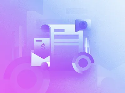 NDA Illustration abstract design file flat gradient icon illustration modern web