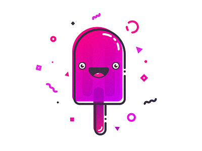 Chill Out design flat illustration modern popsicle simple sweet