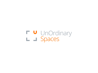 Unordinary Spaces Branding branding design icon identity logo logos mark modern simple spaces unordinary