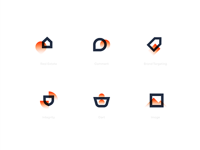 Fire Icons 2 abstract design flat icons illustration logo mobile modern simple website