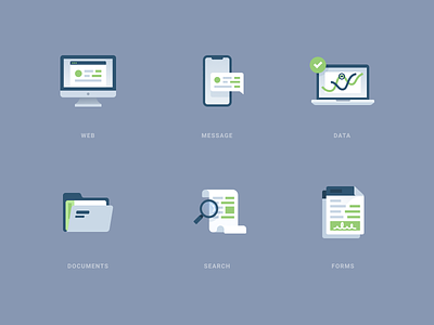 Detailed Icons abstract design flat icons illustration logo mobile modern simple website