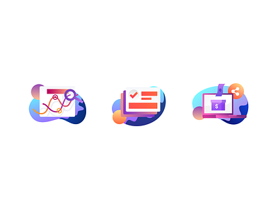 Small Illustrations clean icon illustration mobile modern simple ui ux web