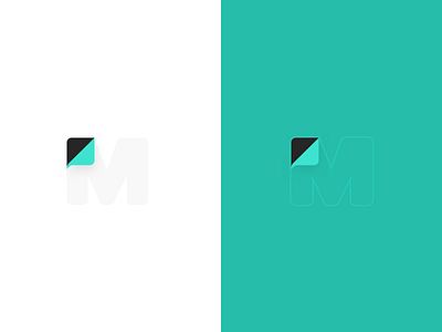 M Logomark branding clean design logo m mark modern newspaper simple web