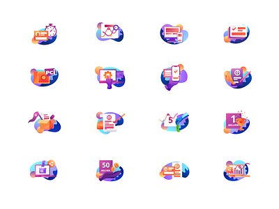 Icon Illustrations abstract clean icon illustration modern simple ui ux web