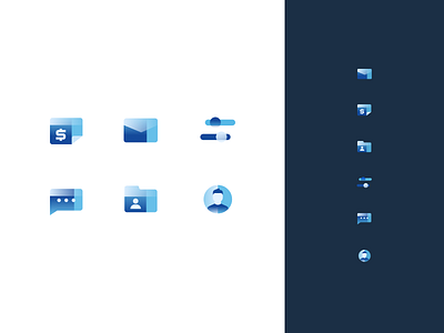 Icon Exploration abstract clean icons modern simple ui ux web