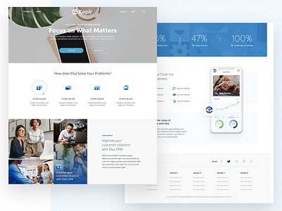 Keplr Website clean concept logo modern simple ui ux website