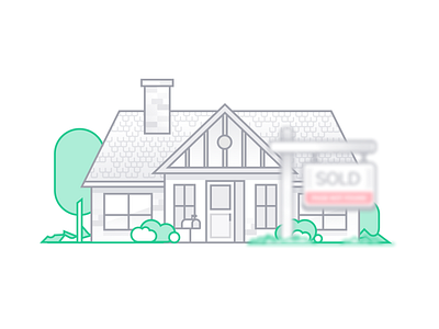 Sold Home Illustration