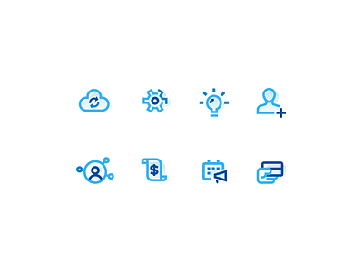 Blue Icon Set 2 abstract design icon modern simple ui ux