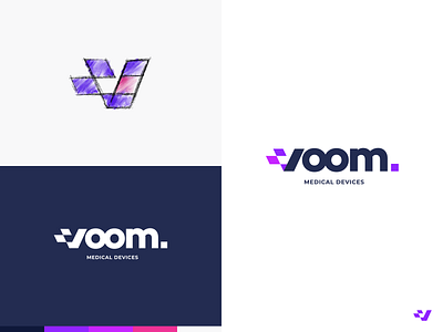 Voom Branding abstract branding clean design icon logo modern simple