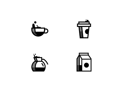Coffee Woke design flat icon logo modern pack simple vector