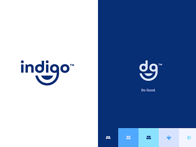 Do Good abstract branding flat icon logo modern simple