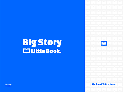 Big Story Little Book book books branding design illustration logo modern simple simple clean interface typography