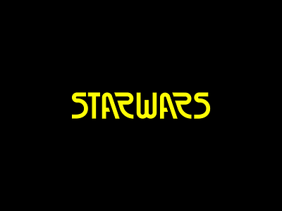 Star Wars Logo Exploration branding logo modern redesign simple space star trek star wars starwars vector