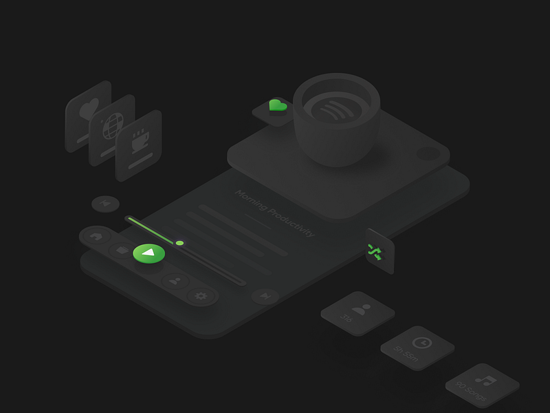 Spotify designs, themes, templates and downloadable graphic elements on