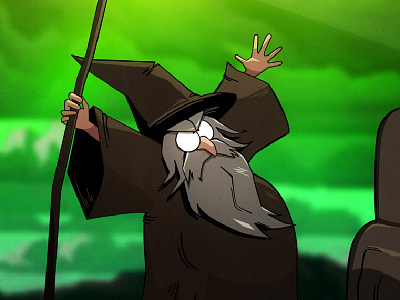 Lord of the Rings - Heavy Gandalf cartoon characterdesign gandalf illustrator lord of the rings