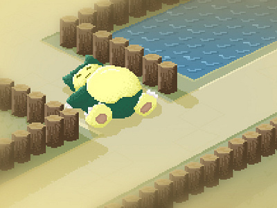 Pokemon - Snorlax Pixelart