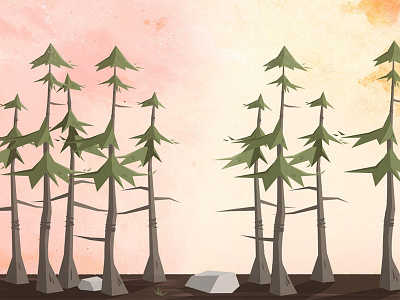 Vector Tree Landscape