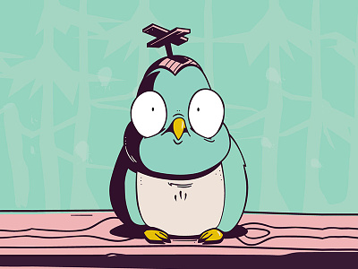 Say "hello" to Milton bird characterdesign cute milton owl vector vintage