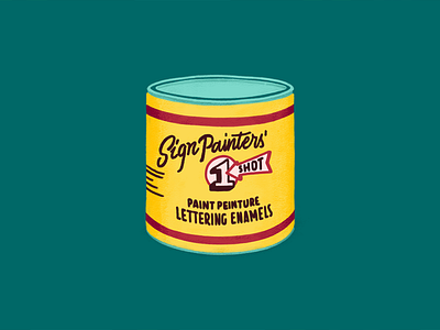 1shot Paint illustration lettering paint painting