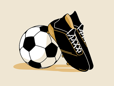 World Cup is coming ball football illustration shoes soccer sport worldcup