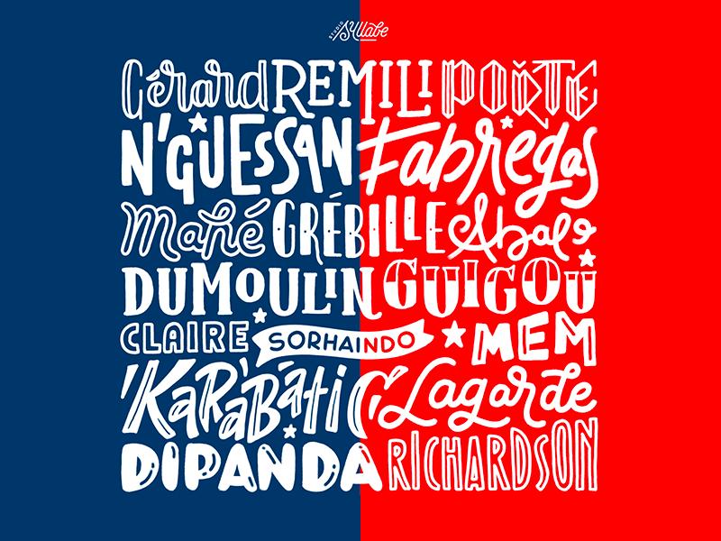 French Team 2019 - Les Experts team sport france handball surface pro letters typography handlettering lettering