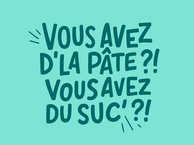 Crêpe au sucre font typography letters handlettering lettering