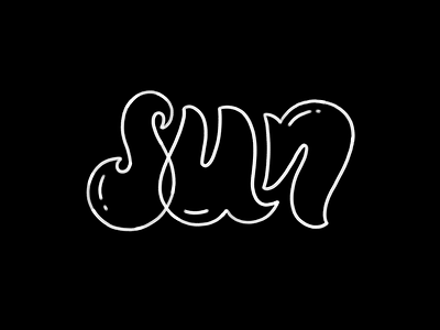 Sun font handlettering lettering letters typography