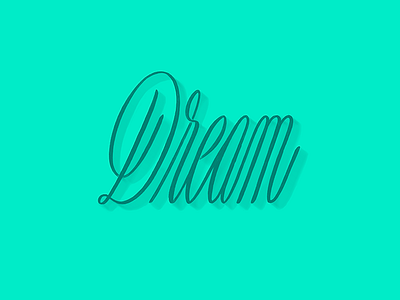 Dream dream font handlettering lettering letters typography