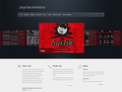 Jorge Soto Animations css html php web design website wordpress