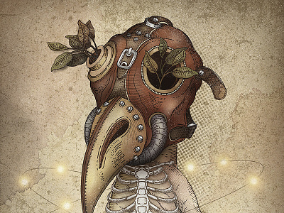 The black death and it’s tiny thorax art black death death digital art drawing illustration ink mask nature print surrealism thorax