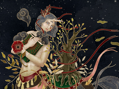 Unicorn witch: the book of healing plants (detail)