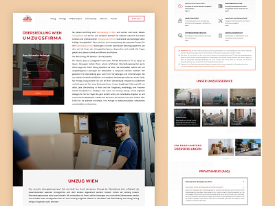 Moving Company Website - HERZOG UMZUG design ui ux web