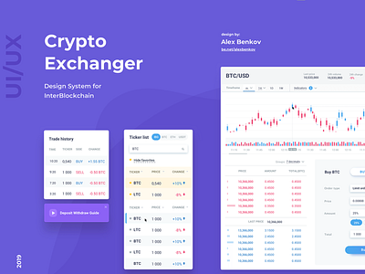 Crypto Exchanger – design system cabinet crypto design system graphic design product ui ux