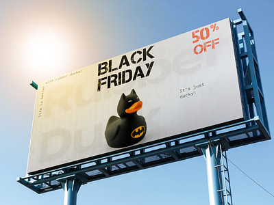 Rubber Duck Black Friday Banner branding graphic design