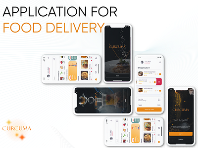 App for food delivery app branding design graphic design logo ui ux