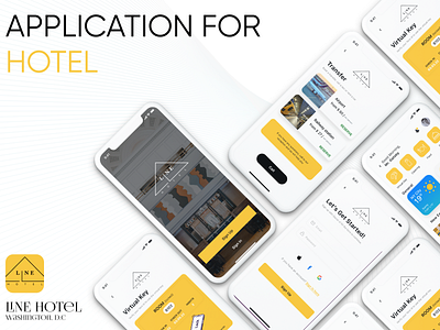 App for hotel app branding design graphic design logo ui ux