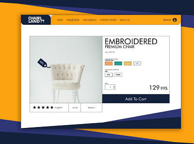 WEB Design - Chairland adobe xd brand branding clothing brand design design for sale fashion figma graphic design illustration logo ui ui design ui ux design ux ux design web web design