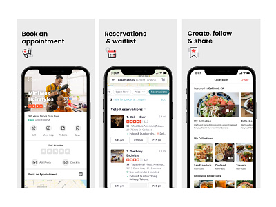 Yelp App Store Screenshots Q4 2021 by Kevin Sandoval for Yelp Design on ...