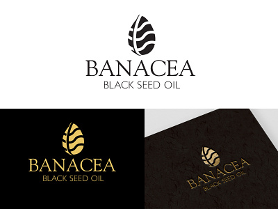 Logo design proposal for Banacea Black Seed Oil Company branding design graphic design icon illustration logo vector