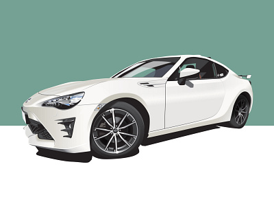 Toyota GT86 illustration