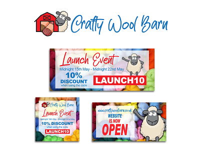 Crafty Wool Barn logo, website and marketing materials advertising branding design graphic design logo vector webdesign
