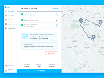 Platform Redesign @Loggi app design desktop interface ui ux visual