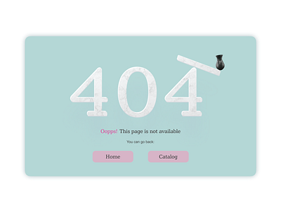 404 for dishes shop 002 404 404 page design error figma marble ui web