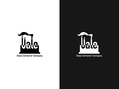 Second logo variant for glass factory black branding design factory factorylogo figma logo ui white