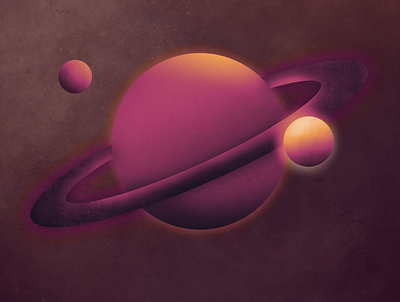 Crimson Universe graphic design illustration landscape