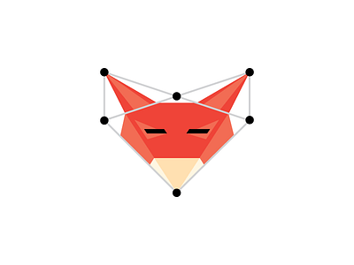 Secret Project - Codename Foxtrot fox lines orange poly shapes