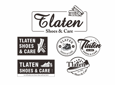 Tlaten Shoes & Care branding design graphic design illustration logo typography vector