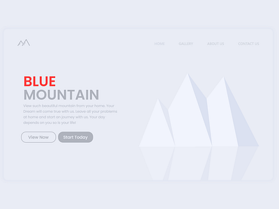 Mountain UI Concept artwork design grey illustration mountain mountain concept mountain illustration mountain vector saturation shadow ui ui concept ui design uiux vector vector art vector concept vector illustration