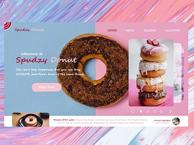 Donut UI Concept artwork design donut ui donut ui concept illustration trend ui ui concept ui design ui trend uiux vector vector art vector concept vector illustration