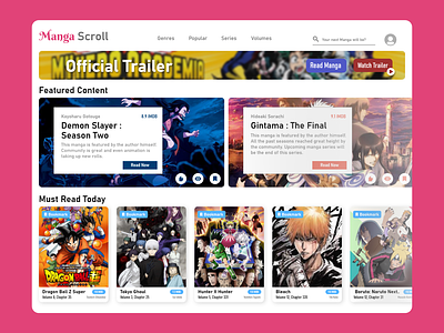 anime online steam website UI design by zinia nawrin on Dribbble